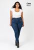 Picture of CURVY GIRL ULTRA STRETCH DENIM JEANS WITH RHINESTONES